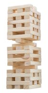 HEY! PLAY! Tower Stacking Board Games with 54 Giant Wooden Blocks - Nontraditional Yard Games for Kids and Adults with Carry Case - Ages 6 and Older