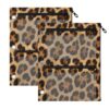 Hezely Leopard Print 3 Ring Binder Pencil Pouch Clear Window Zipper Case