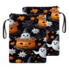 HGGJFLYX Book Sleeve with Zipper Handle,Halloween Pumpkin Collage