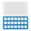 HHRJNUST Bead Sorting Tray With Lid Organizer Mat Board Case 21 Slot Compartment Box Lettered Layout Felt Insert For Delicate Pieces suitable for rhinestone, 21-Grid Bead Mat With Storage Box, Blue
