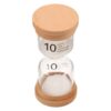 HIAKDOFT Minute Sand Timer Hourglass with Wooden Frame and Glass Body, Multipurpose Utility Time Management Tool for Kitchen Cooking, Classroom, and Board Games