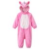 HiartGeil Toddler Dinosaur Costume, Thick, Soft & Silky Plush Halloween Jumpsuit (1, Unicorn)