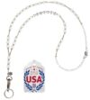 Hidden Hollow Beads, Teacher Hand Beaded, USA, Women's Fashion Lanyard, 34", Key and ID Badge Holder, Appreciation Gift, Phone