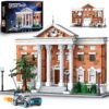 HiDectee Future Clock House Building Blocks with Retro Sports Car, 1888PCS 2-in-1 City Architecture Building Set Display & 5-Room Interior Diorama - Creative Home & Office Desk Decor Gift