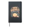 Hide Kindness One Rock at a Time Painting Painted Rocks Hardcover Journal, Black