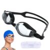 High Definition Swimming Goggles Anti-Glare Silicone Strap Adults Teenagers