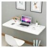 High Gloss Wooden Folding Wall Desk with Heavy Iron Brackets