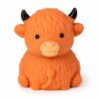Highland Cow Squeeze Toy, Cute Slow Rising Fidget Stress Relief Sensory Toy, Soft Novelty Animal Desk Squishy for Kids, Teens, and Adults, Brown
