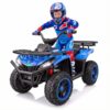 Hikole 24V ATV 4 Wheeler for Kids 3-6,Electric Ride Quad,Power Wheels, Blue