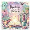 hill froeistung 5D Reading is My Therapy Diamond Painting Kits for Adults