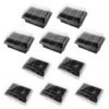 HINTRMENT Plastic Seed Starter Tray Kit with Lid and Bottom Drainage Holes 10 Sets Promotes Healthy Plant Growth by Maintaining Warmth and Humidity for Growing Trays for Indoor Garden