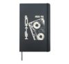 Hip Hop Mix 92 Retro Cassette Tape Old School Rap Music Hardcover Journal, Black