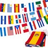 Hispanic Traditional Festival Pennant Banner String, 21pcs per Strand