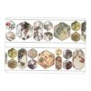 Hisxrcal 2X Scrapbooking Stickers Art Album Unique Decorative Tape Washi Tape for Bookamrk Diary Crafting