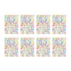 Hisxrcal 8 Pieces Letter Stickers No Residue After Removal Decorative Letters Decals Cups Waterproof Kids for Handmade Cards Gift Wrapping Cars, Without @