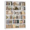 HITHOS Triple Wide Bookshelf & Bookcase, 6 Tier Large Book Shelf, Off White