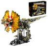 HJPLPXH Mechanical Dilophosaurus Building Blocks Set with LED Eyes
