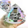 HKFGSHOP Creative DIY Self-Balancing Cube Gyroscope, Glowing Self-Balancing Triangle Model, Multifunctional Stem Model Block, Can Be Flipped in Four Directions, for Science & Learning