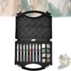 HKFGSHOP Mohs Hardness Test Kit, 2-9 Scratch Tester Hardness Test Pen with Storage Bag, Mohs Hardness Tester, for Industrial Mineral Identification Kit Gem Jade Jewelry