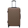 HKQWPBF Hardcase Trolley Set 2 pcs Brown ABS Suitcase with Locks