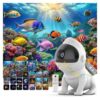HKWBCVOPSN Bluetooth Galaxy Projector Space Night Light