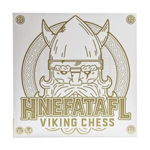 Hnefatafl, Two Player Strategy Game with Wooden Game Board, for Kids and Adults