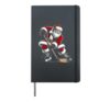 hockey Santa hockey fans Christmas lovers for boys man women Hardcover Journal, Black