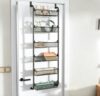 Hofususer Multi-Purpose Metal Over Door Storage Rack, Behind Door Hanging Organizer for Kitchen, Pantry, Bedroom, Bathroom, Clothes & Bags Storage