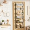 Hofususer Over Door Hanging Storage Organizer, Behind Door Pantry & Bathroom Rack, Kitchen Spice Holder, Gift for Birthday & Valentine’s Day