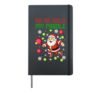 Ho Ho Hold My Paddle Christmas Padel Tennis Xmas Holiday Hardcover Journal, Black