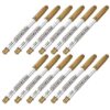 Hohopeti 12pcs Golden Metallic Sign Marker Pens for Pottery and Wood