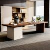 HOLGVE Modern Luxury Minimalist Solid Wood Executive Boss Desk