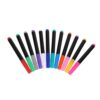 HOLIDYOYO 12pcs LED Compatible Fluorescent Dry Erase Markers for Acrylic and Blackboards, Bright Visibility Neon Chalk Pens with 12 Colors, Portable and Wear-resistant for Offices and Travel
