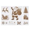 Hollow Out Reusable PET Stencils Garden Christmas Painting