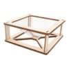 Holographic Educational Toy 3D Hologram Stand Model Kit Assembled Science Teaching Tool Made of Wood Suitable Girls