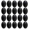 homeemoh 20pcs 3x4cm Flat Back Rhinestones Oval Faceted Gems Non Hotfix