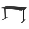 HomeRoots 60" Adjustable Black Stainless Steel Standing Desk