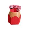 Homeschool Math Counting Set with Pencil Holder, Crimson Red