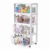HomeTuk Extra Large Storage Drawer Cart, Storage Boxes 4 Tier-4 Drawer