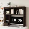 Homiflex Desk Hutch Shelf Desktop Shelf, Wooden Desk Hutch with Storage
