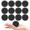 HOMOCONO 40pcs PVC Piggy Bank Bottom Plug Stopper for Piggy Bottom Hole, Flexible and Easy to Install, No Tools Required, Black Seal Cap for Money Saving Box and Coin Jar