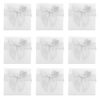 Homoyoyo 10pcs White Pearlescent Paper Jewelry Gift Box Set