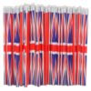 Homoyoyo 96pcs British Flag Wooden Pencils with Eraser, for Classrooms