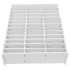 Homoyoyo Slot Classroom Phone Organizer Wooden White Cell Phone Storage Box