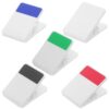 HOMSFOU 5pcs Reusable Plastic Binder Clip for Office and School, Small Portable Document Holder Clamp, Modern Stylish Paper Clip for Meetings and Desk Organization Random Color