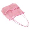 HOMSFOU Mesh Pockets Bag with Tote Multiple Beach for Women
