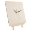 HOMSFOU Wooden Blank Clock Face DIY Kit 9.82 Inch Round Wood Dial for Painting with Clock Hands and Movement Mechanism Without Battery, Creative Wall Decoration for Craft Enthusiasts