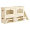 Homsorout Storage Bins with Lids - Closet Organizer with Front Opening