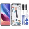 Honcayd OLED LCD Screen for Xiaomi 11X Pro Digitizer Full Assembly with Frame for Xiaomi Redmi K40 Pro (Silver)