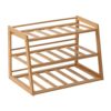 Honey-Can-Do 3-Tier Bamboo Water Bottle Organizer for Cabinet